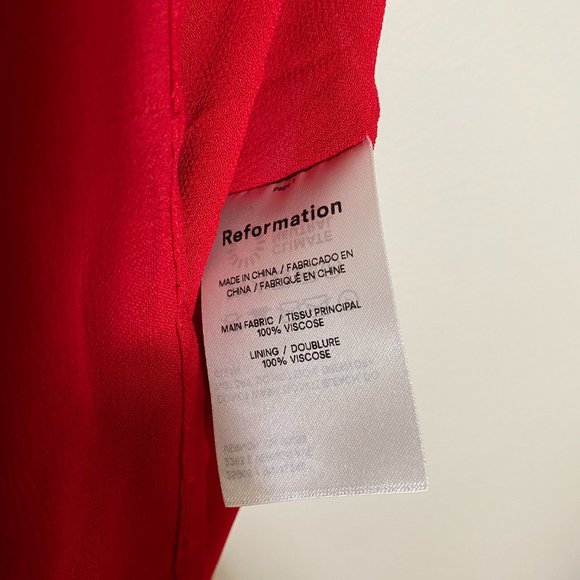 Reformation Christine Dress - Lipstick - Picture 10 of 15